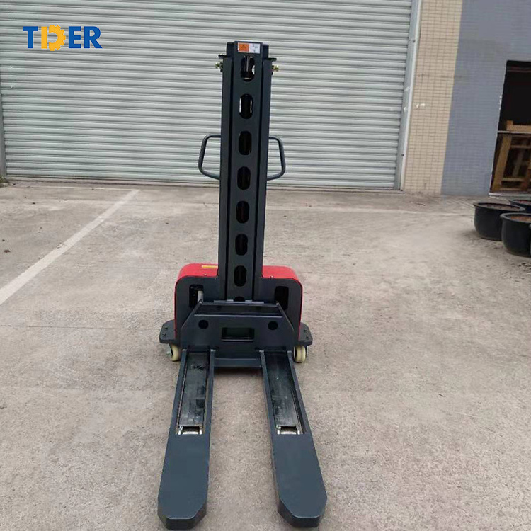 2022 TDER self load forklift portable forklift semi electric stacker lift with car