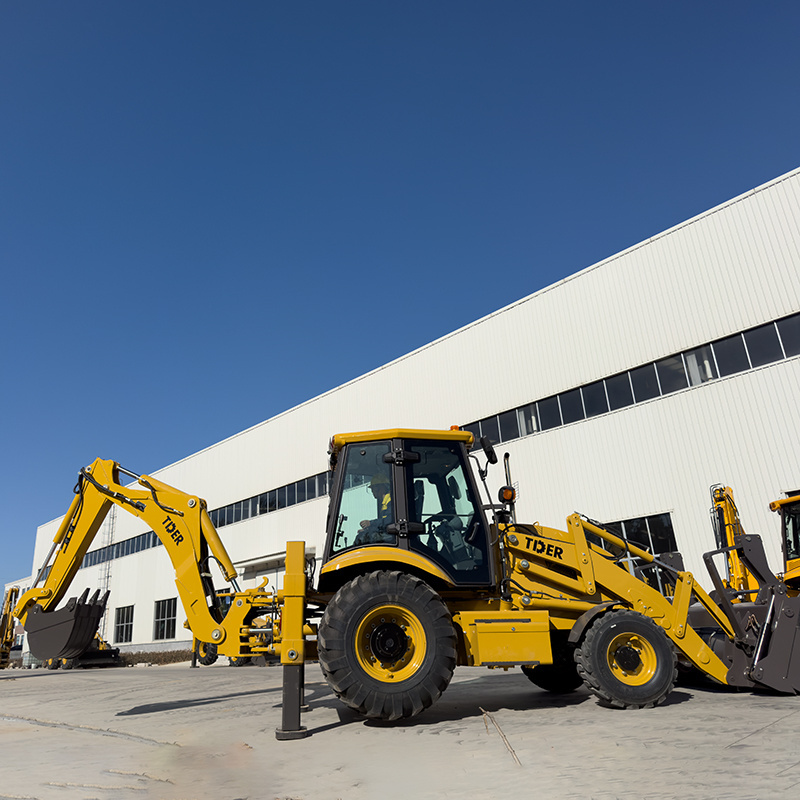 TDER wheel Backhoe Loader With Price Mini Tractor Loader Backhoe Excavator With Digger Machine traktor