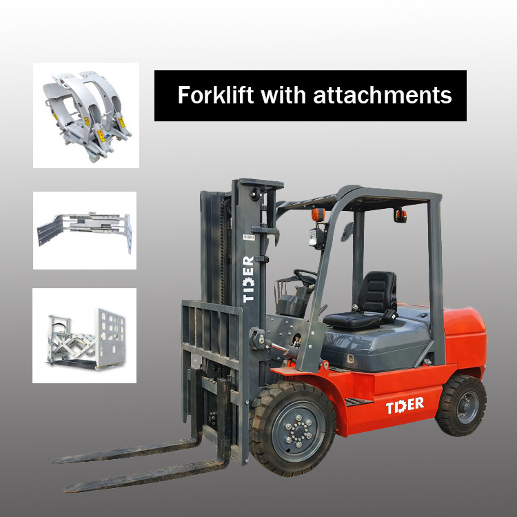 3 ton forklift push pull pusher forklift with different attachment available