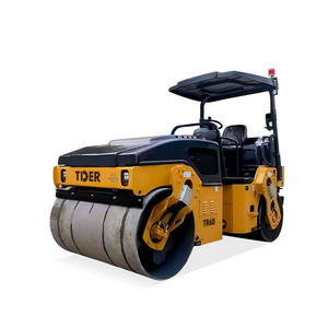 TDER new road machinery construction compactor 5 ton 6 ton 7 ton vibratory Single Drum road roller for sale