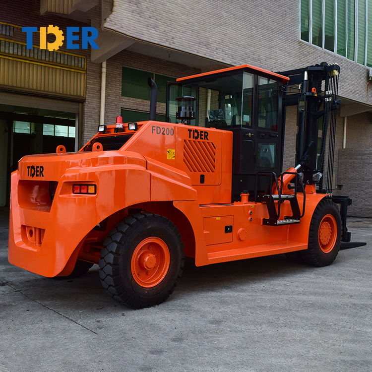 TDER China supplier heavy duty forklift diesel forklift trucks 12 ton 16 ton 20 ton 25 ton 30 ton 32 ton diesel forklift price