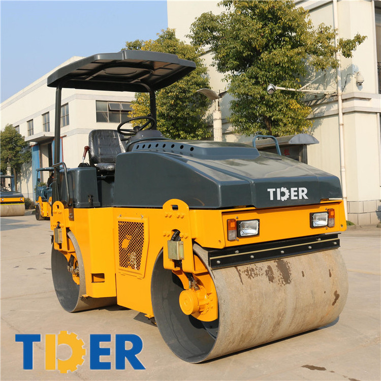 TDER 4 ton mini vibratory compactor small road roller for sale