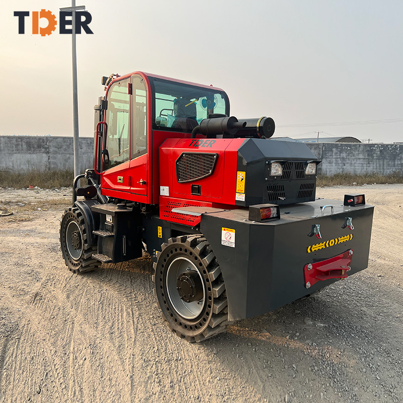 TDER CE ISO Off Road Forklift 3m lift height 4WD 4x4 3.5ton 4wd diesel all rough terrain forklift truck for Sale