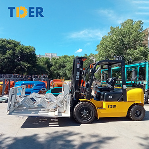 TDER push pull attachment Forklift with slip sheet attachment