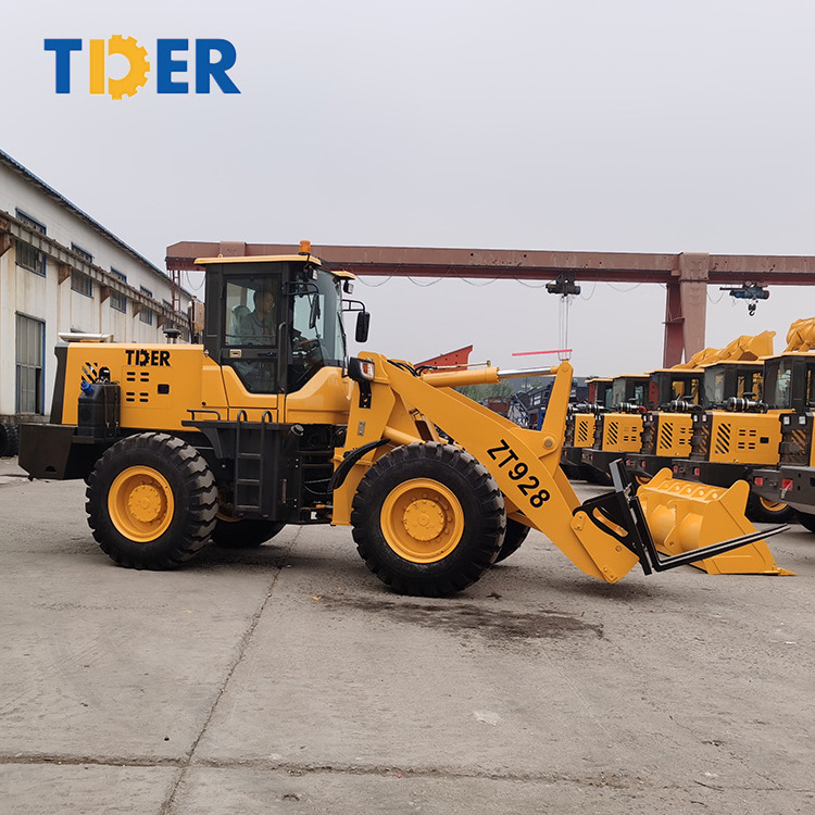 2023 TDER  lonking wheel loader ZT928 wheel loader machine 2ton 3ton wheel loader with fork