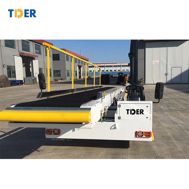 TDER  self-propelled aviation equipment aircraft baggage conveyor belt loader price