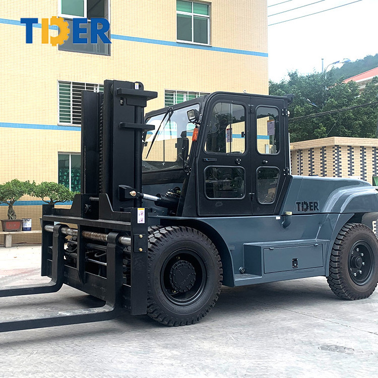 TDER 10 ton 12ton 15ton 16ton 20 ton folklifter 10000kg forklift truck heater diesel forklift with AC for sale