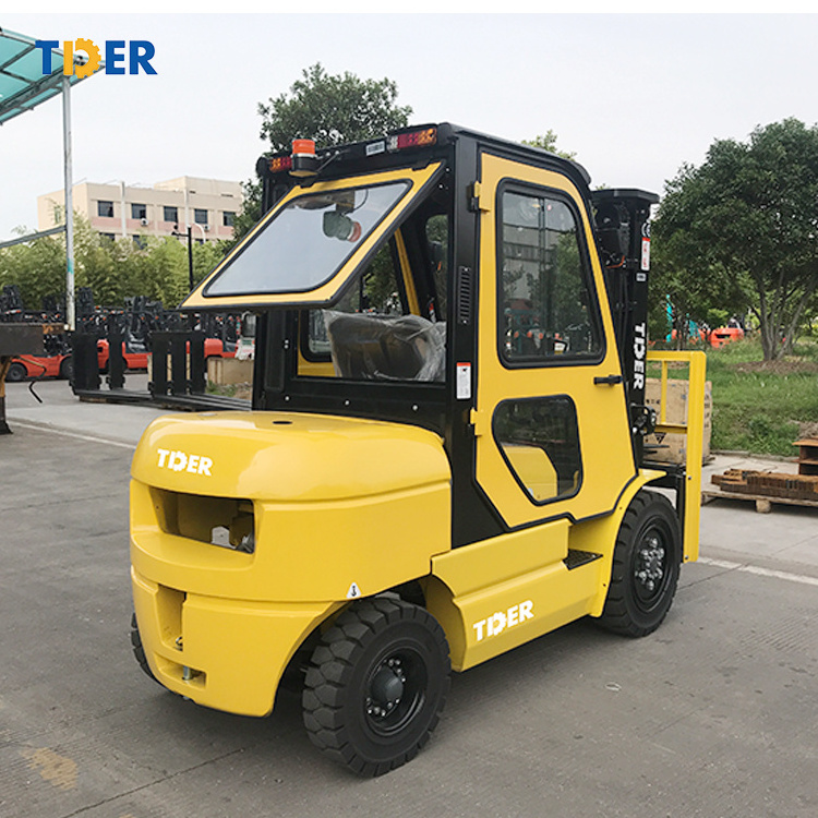 TDER  3 ton small  diesel forklift truck with air conditioner for forklift cab