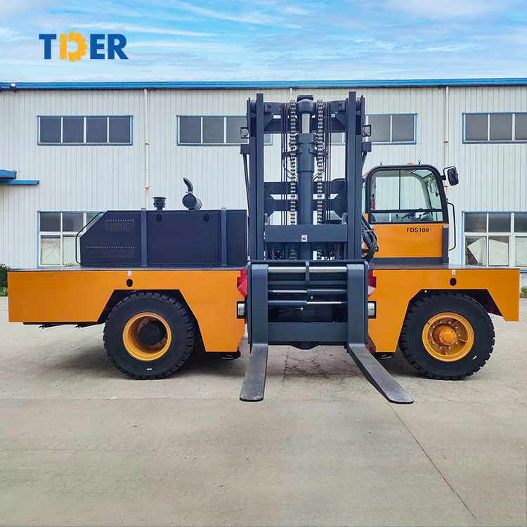 TDER FDS30 China Brand New side lift forklift 10 ton diesel side loader forklift truck for sale