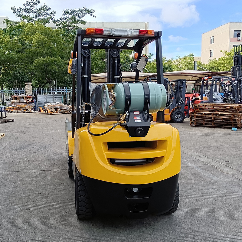 TDER forklift parts  lpg cylinder gasoline 3500kg 3.5ton lpg gas forklift with paper roll clamp