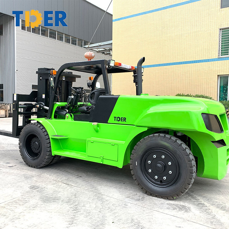 TDER shipping diesel container forklift 10 ton 15 ton forklift price chinese 10 ton forklift with CE ISO