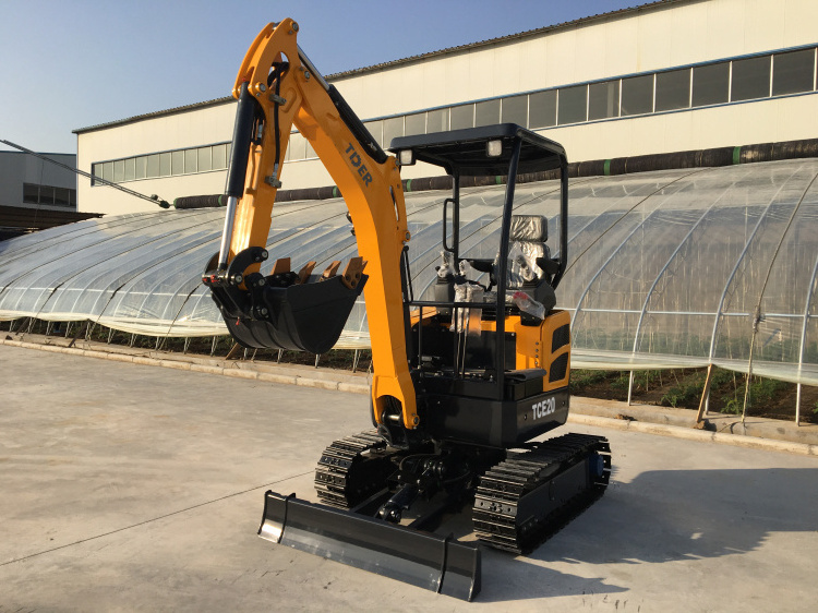 TDER hydraulic crawler excavator 1 ton 1.5 ton 1.8 ton 2 ton mini excavator 2 ton diesel with EPA euro 5 engine