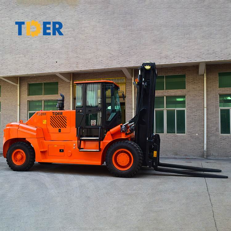 TDER China supplier heavy duty forklift diesel forklift trucks 12 ton 16 ton 20 ton 25 ton 30 ton 32 ton diesel forklift price