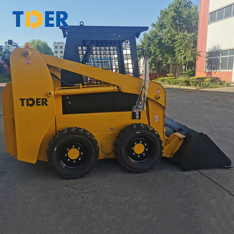 TDER Skid Steer Loader Sweeper 50HP 65 HP 75HP 100HP mini skid steer loader with attachment