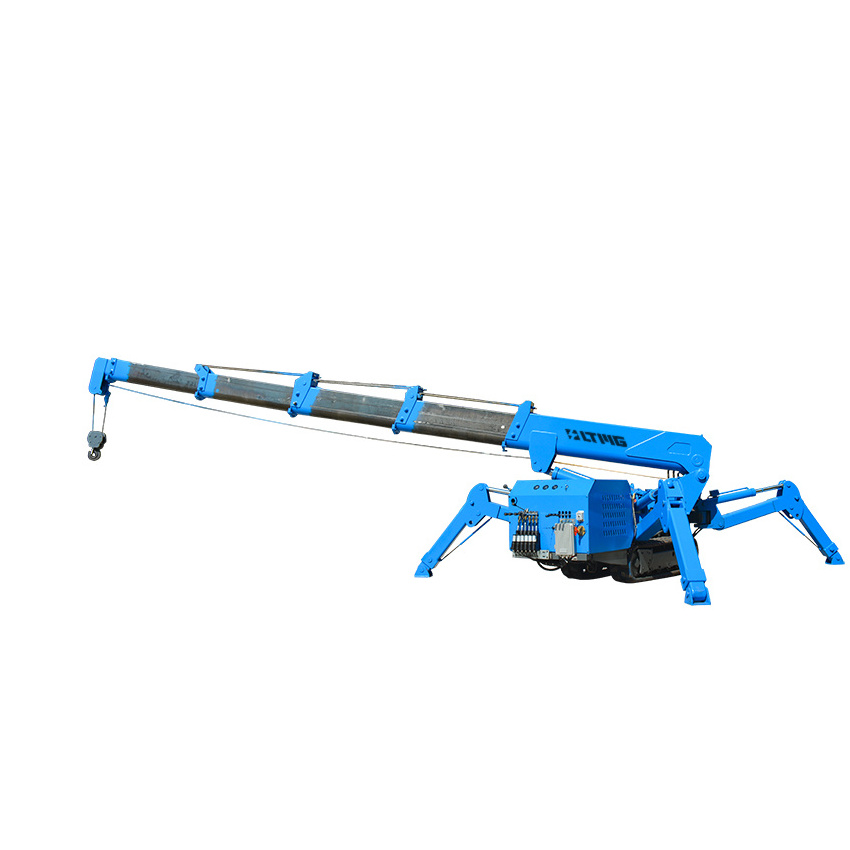 TDER  3 ton 5 ton 8 ton 10 ton Lifting Spider Crawler Crane small spider lift cherry picker for sale