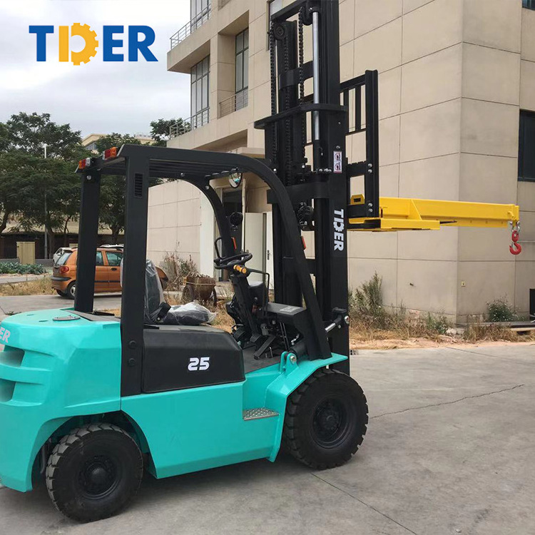 TIDE0R new design crane jib attachment 2.5ton 3ton diesel 4m lift height forklift crane boom forklift with hook