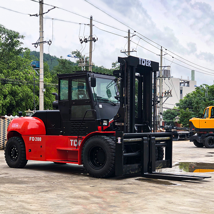 TDER Japan Heavy forklift China 20 ton 25 ton forklift price large diesel forklift with Side shifter