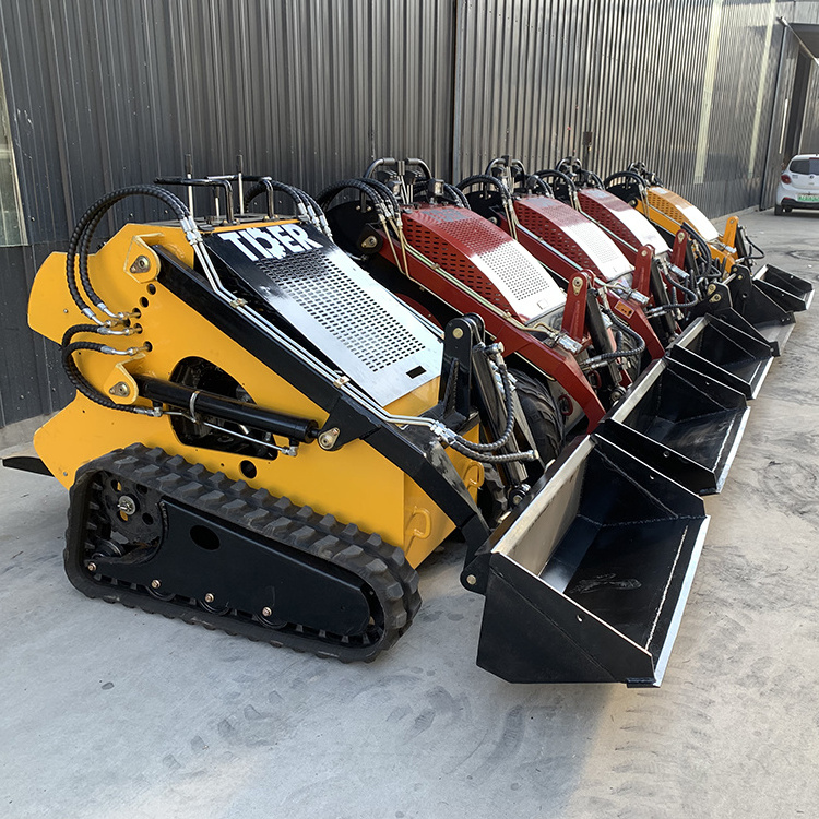 TDER China Skid Steer Factory Supply Full-Hydraulic Skid Steer Loader Earth Auger Cheap Stand On Skid Steer