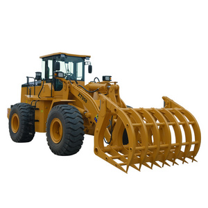 TDER 15 ton 20 ton 23 ton Front Loader Wheel loader with wood Grapple Log Grabber sugar cane grabber