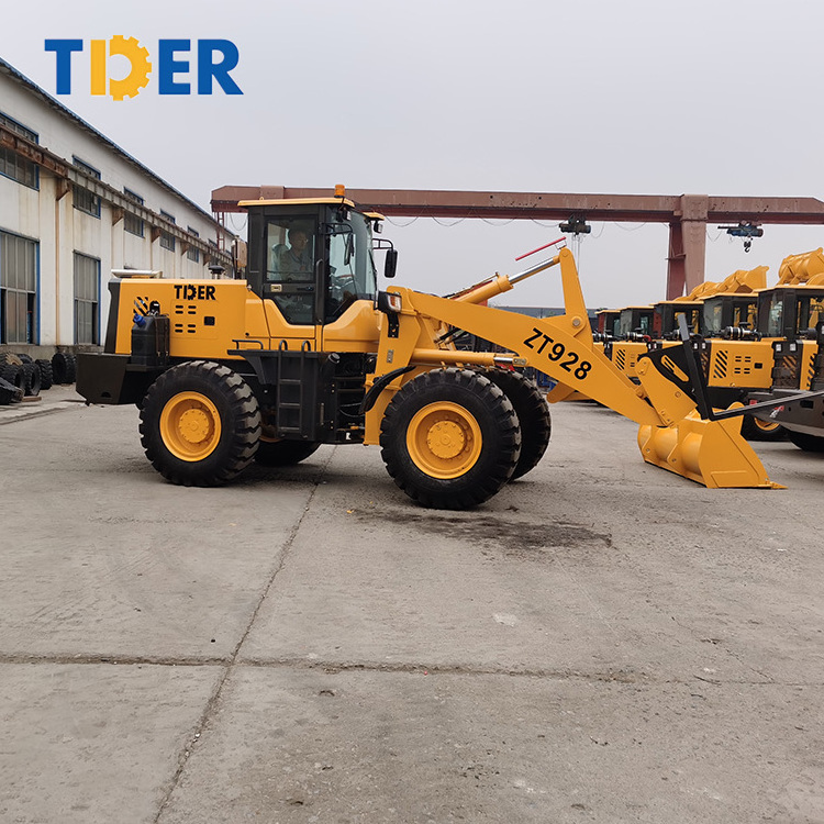 2023 TDER  lonking wheel loader ZT928 wheel loader machine 2ton 3ton wheel loader with fork