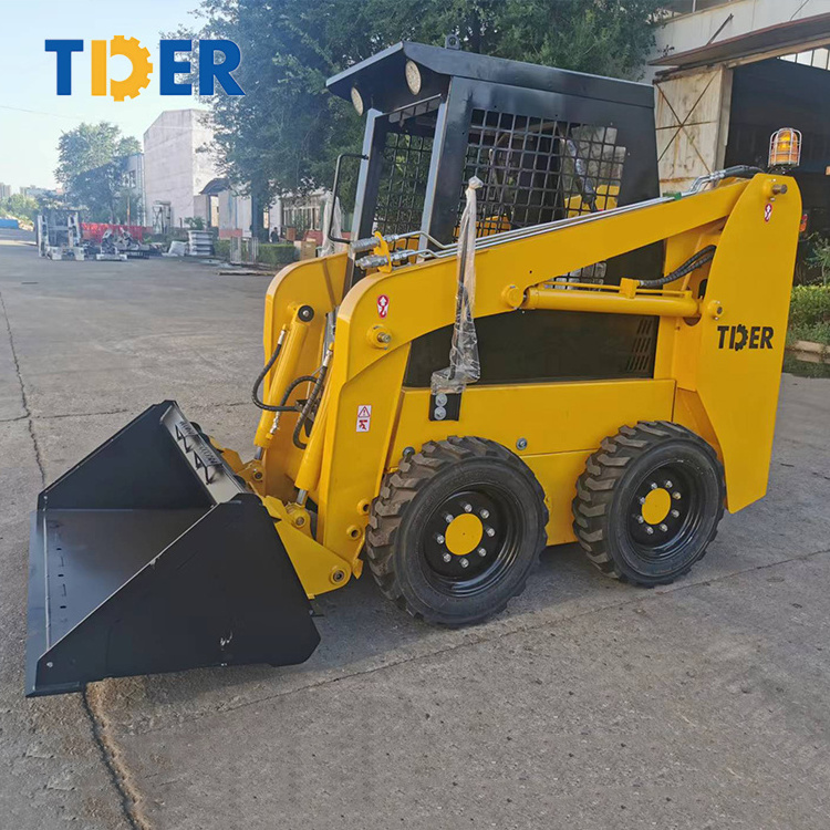 TDER Skid Steer Loader Sweeper 50HP 65 HP 75HP 100HP mini skid steer loader with attachment