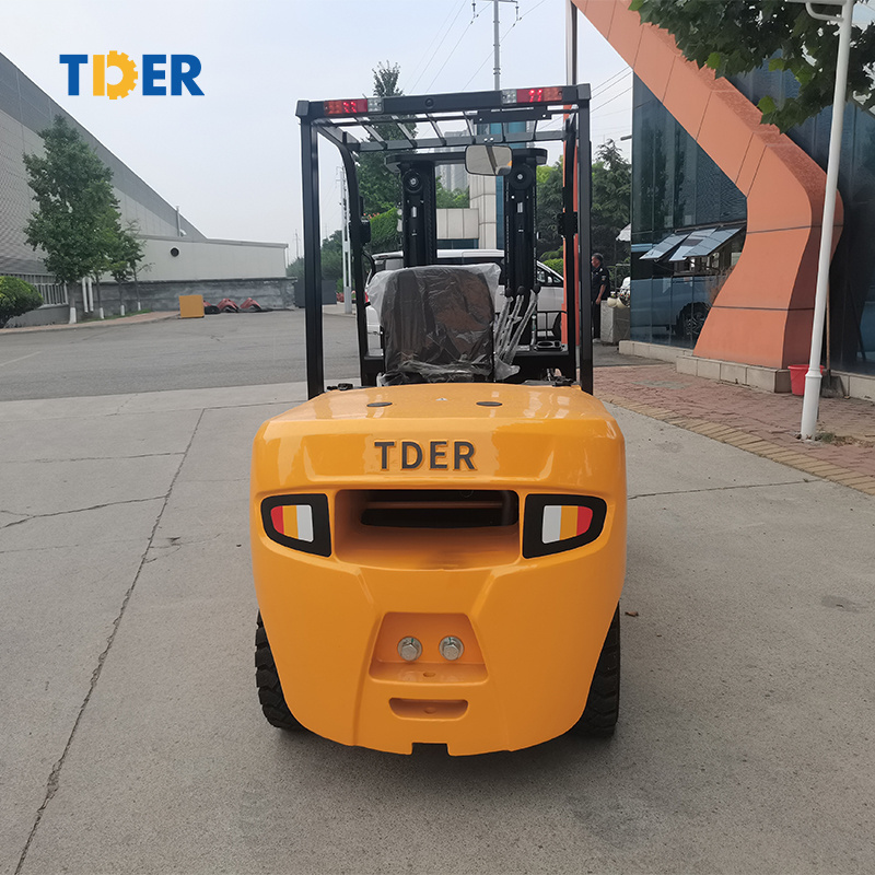 2023 TDER hot sale diesel forklift 4ton forklift truck diesel 4000kg forklift with 4.5m lifting height