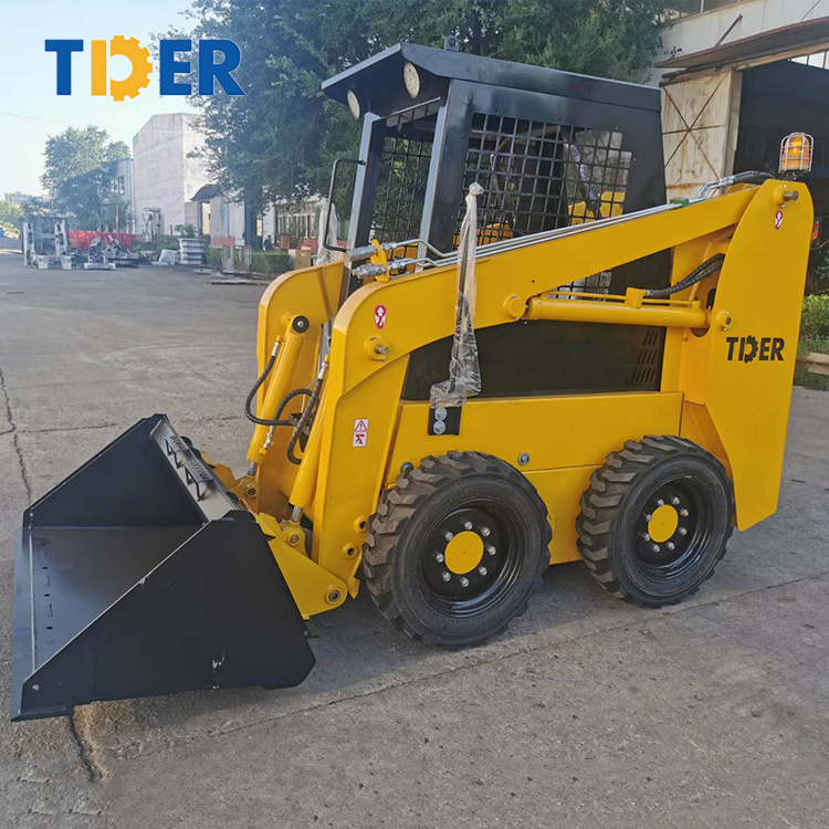 TDER Skid Steer Loader Sweeper 50HP 65 HP 75HP 100HP mini skid steer loader with attachment