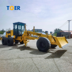 TDER brand 220 hp road motoniveladora price hydraulic pump tractor v-type mini 210hp 220hp motor graders for sale