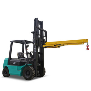 TIDE0R new design crane jib attachment 2.5ton 3ton diesel 4m lift height forklift crane boom forklift with hook