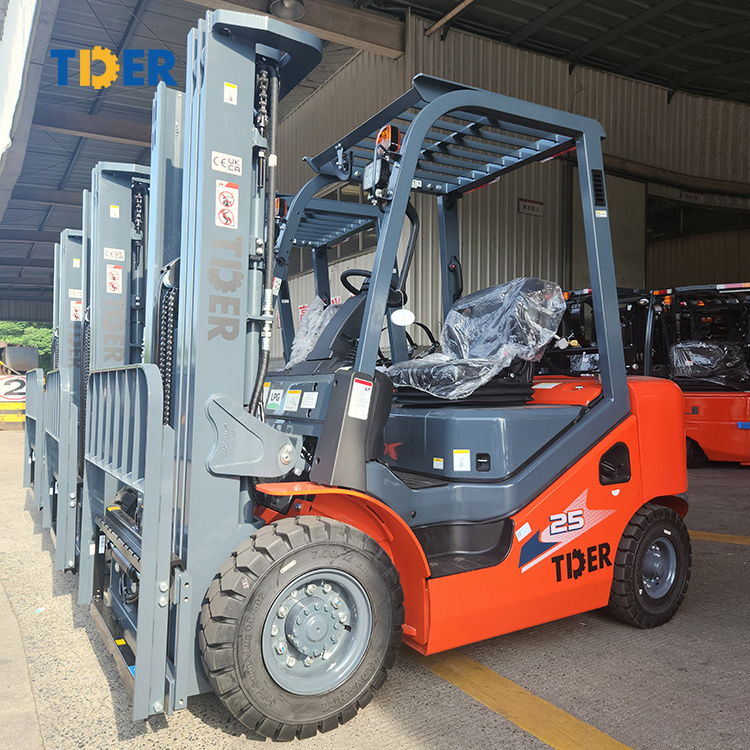 TDER gas gasoline forklift propane japanese K21 K25 engine 2 2.5 3 ton propane forklift Lpg forklift for sale