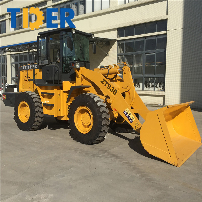 High performance 936 mini dumper loader 3 ton wheel loader with snow plow blade attachment