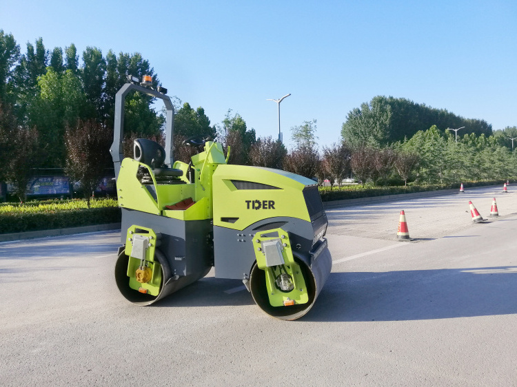 2024 TDER mini roller compactor mini road roller 1 ton 1.5ton compactor asphalt roller for sale