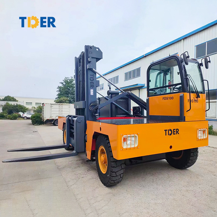 TDER FDS30 China Brand New side lift forklift 10 ton diesel side loader forklift truck for sale