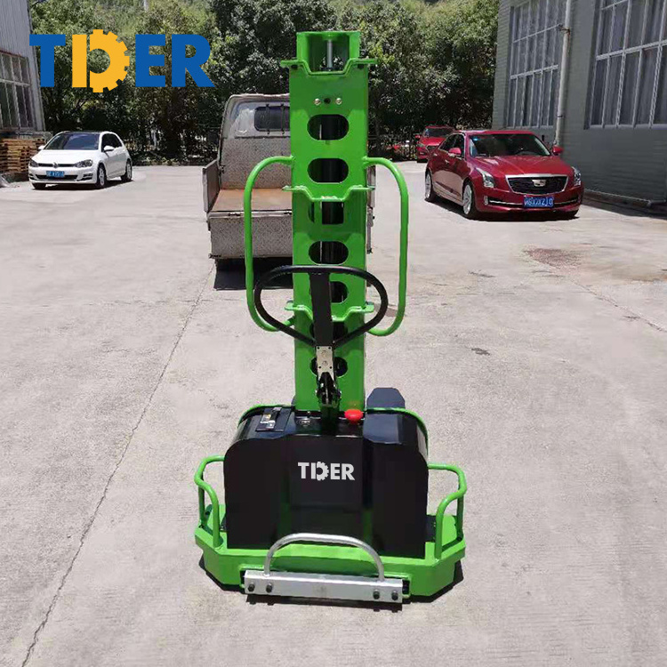 TDER hot sale smart forklift self loading stacker lifting stacker 500kg 1000kg semi full electric self loading stacker