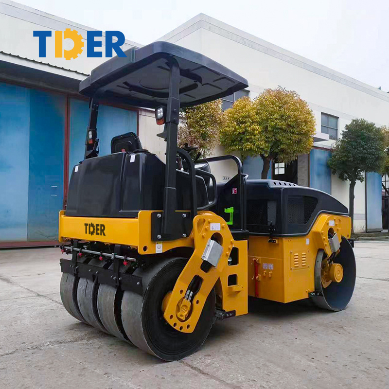 TDER new road machinery construction compactor 5 ton 6 ton 7 ton vibratory Single Drum road roller for sale