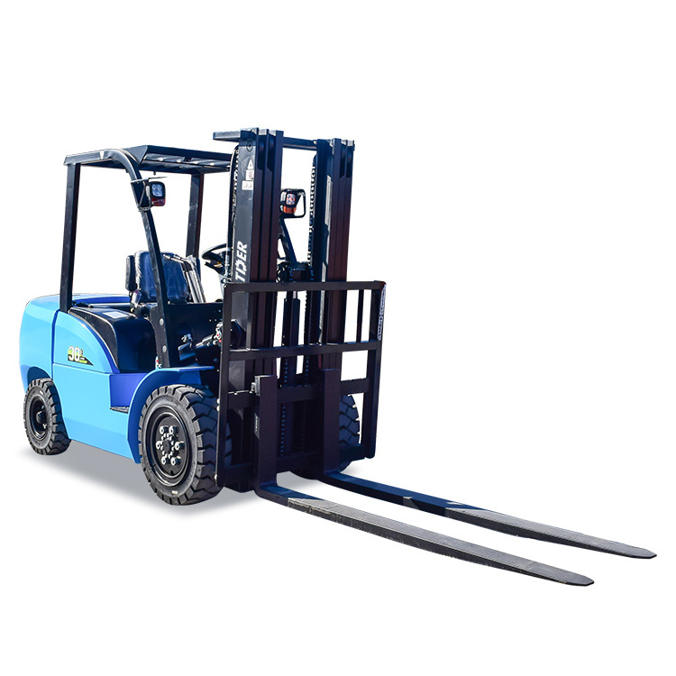 TDER empilhadeira mini battery forklift 2500kg 3000kg 2.5 ton 3 ton electric forklift with triplex full free mast