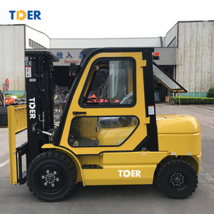 TDER  3 ton small  diesel forklift truck with air conditioner for forklift cab