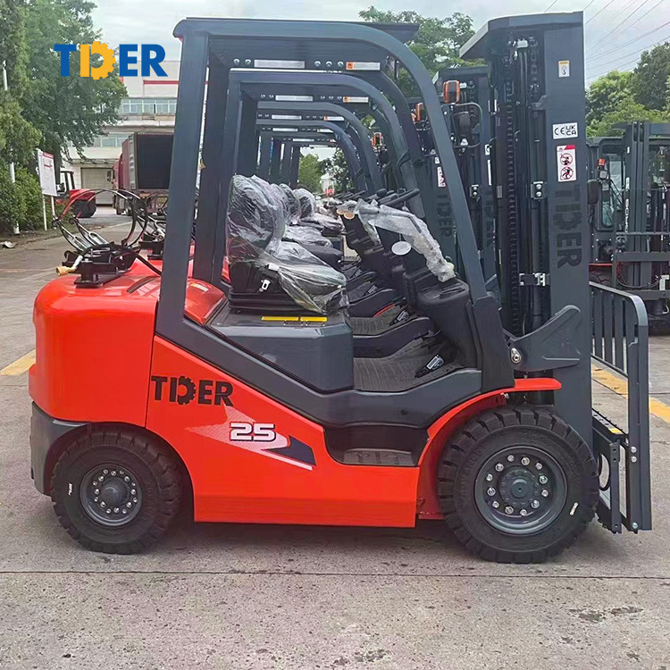 TDER gas gasoline forklift propane japanese K21 K25 engine 2 2.5 3 ton propane forklift Lpg forklift for sale