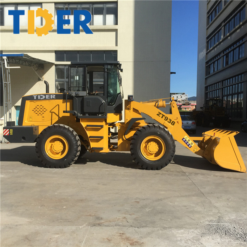 High performance 936 mini dumper loader 3 ton wheel loader with snow plow blade attachment