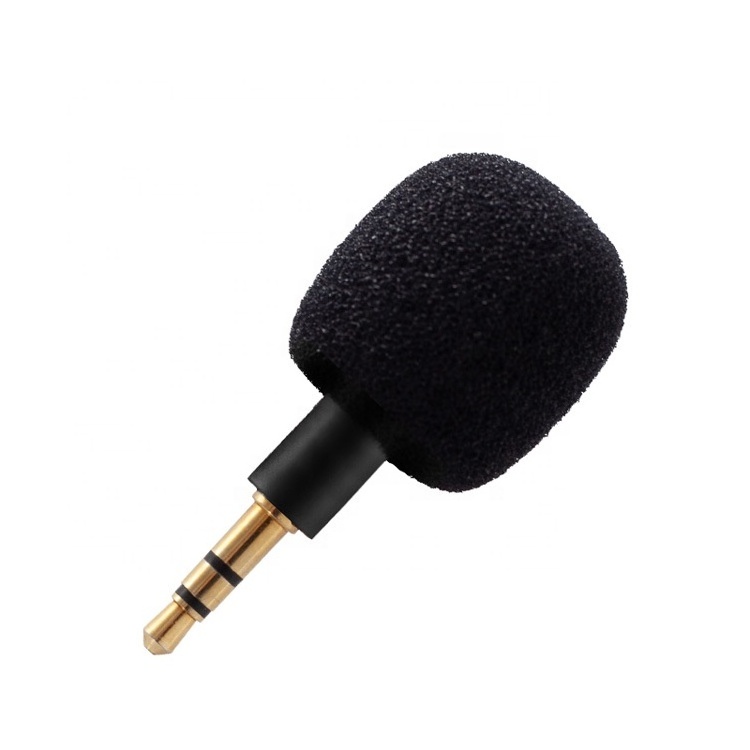 Portable Mini Microphone Mic 3.5mm Aux Stereo 4 Pole Metal Capacitance Microphone for Mobile Phone Computer PC Laptop Recording