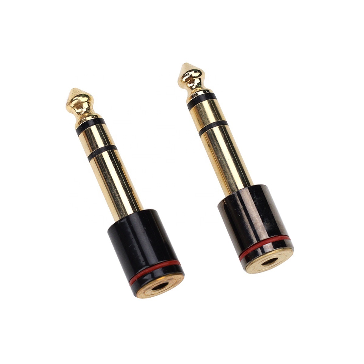 6.35mm Male Plug to 3.5mm Jack 3 Pole Female Connector Stereo Plug Headphone Audio Adapter Microphone Converter