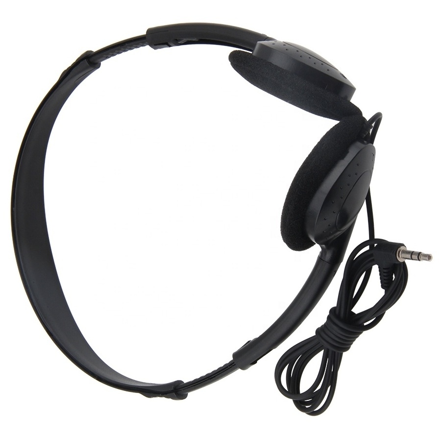 Music Headphones Black Headset Without Mic Stereo Earphones for School Company Gift