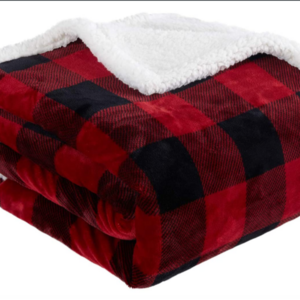 Custom Luxury Winter Soft Warm Flannel Fleece Cozy Large Plaid Blanket