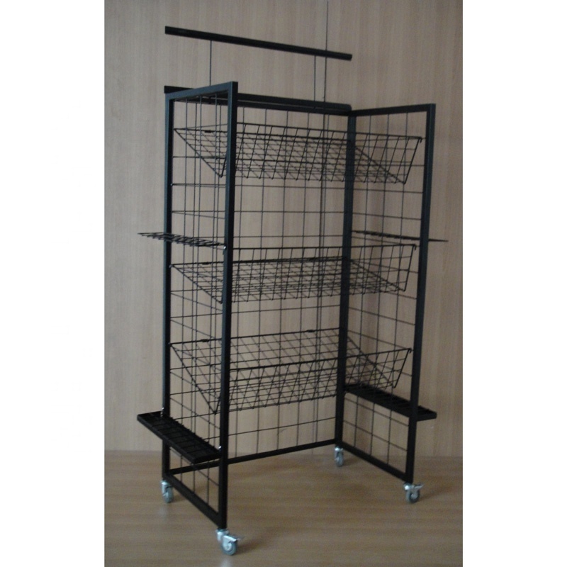 heavy duty strong capability multi level layer store merchandise adjustable exposition rack wire shelf