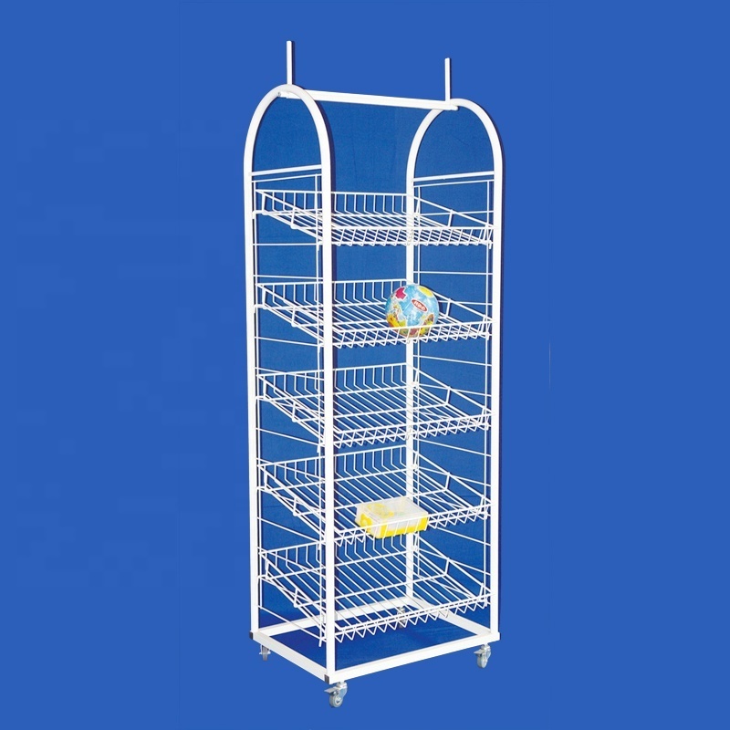 heavy duty strong capability multi level layer store merchandise adjustable exposition rack wire shelf