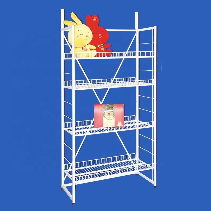 heavy duty strong capability multi level layer store merchandise adjustable exposition rack wire shelf