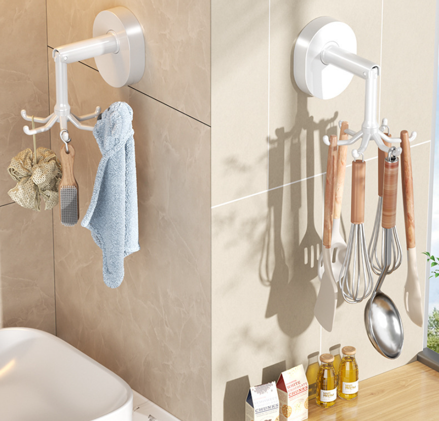 360 degree rotating vacuum suction cup kitchen shower bathroom purse hanger hook key coat novelty hooks for wall hanging