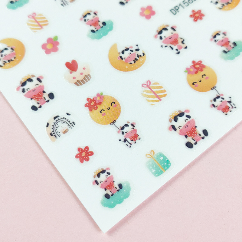 New Nail Art Polish Stickers Animal Sheep Cute Girl Fairy Nail Sticker & Decals False Nails