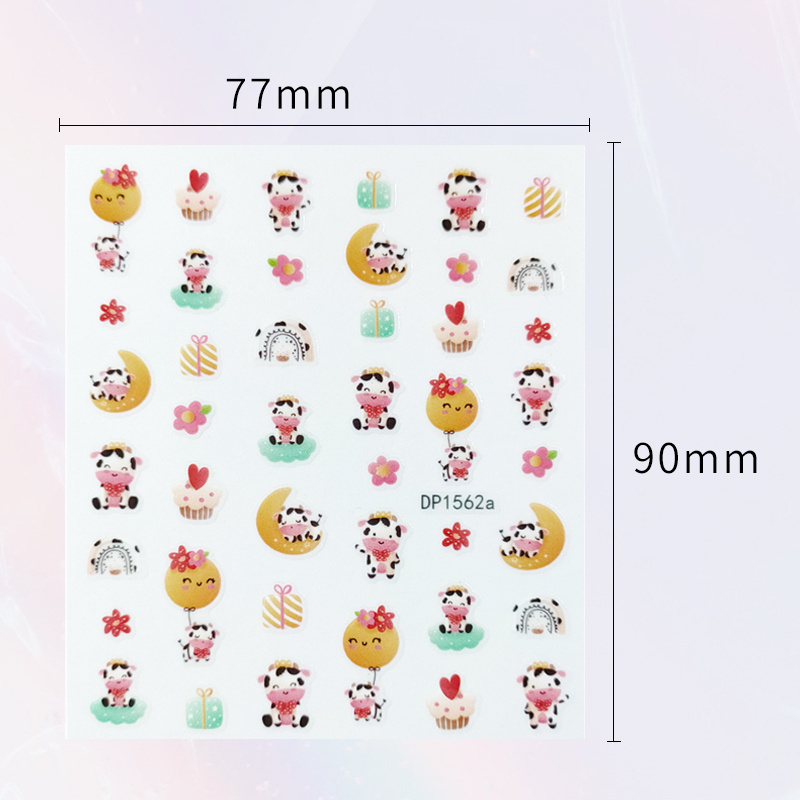 New Nail Art Polish Stickers Animal Sheep Cute Girl Fairy Nail Sticker & Decals False Nails