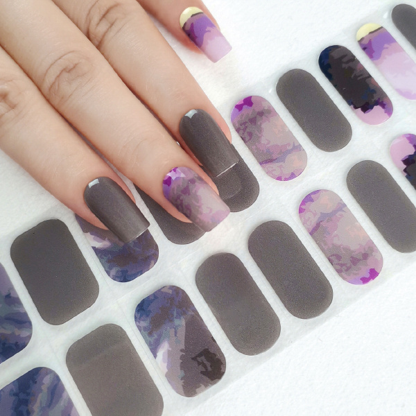 hot Seller Art Sticker Self Adhesive Easy Apply Semi Cured Gel Nail With the UV Light Long